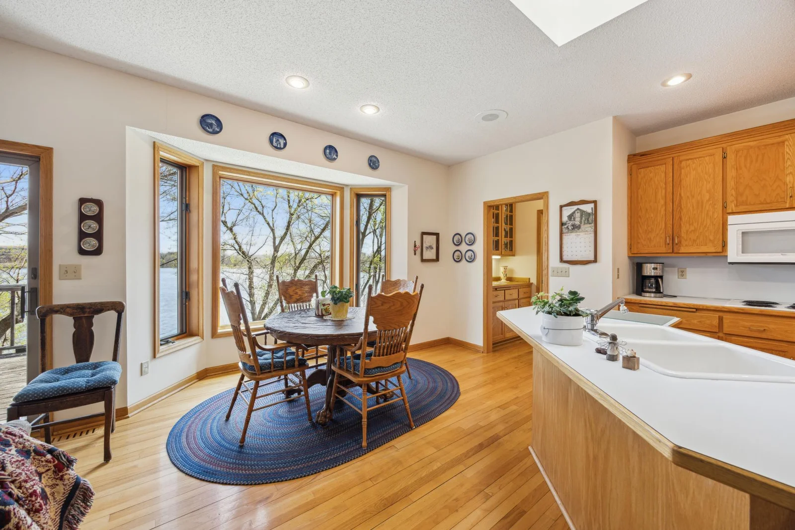 Informal dining area.