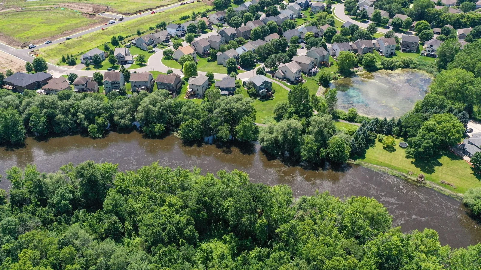 Aerial view from Crow Hassan Park Reserve