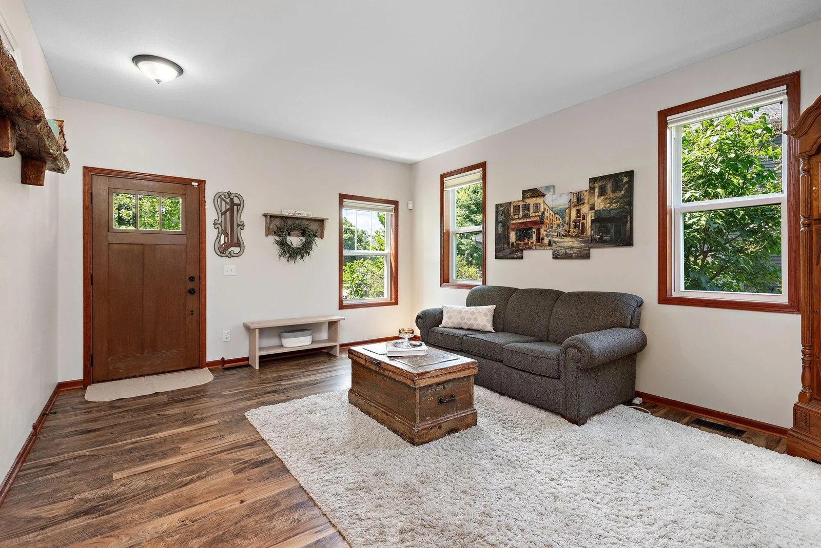Formal Living Room / Flex Room and entry with open staircase to upper level!