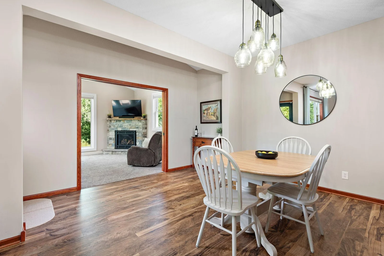 Dining Room Open to Sun Room Addition!
