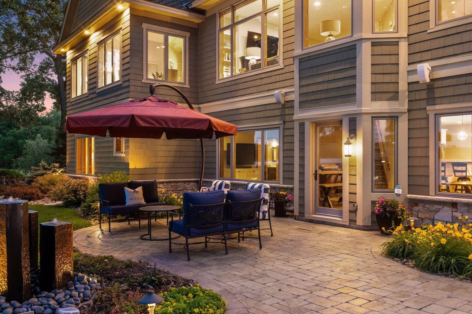 Lower paver patio