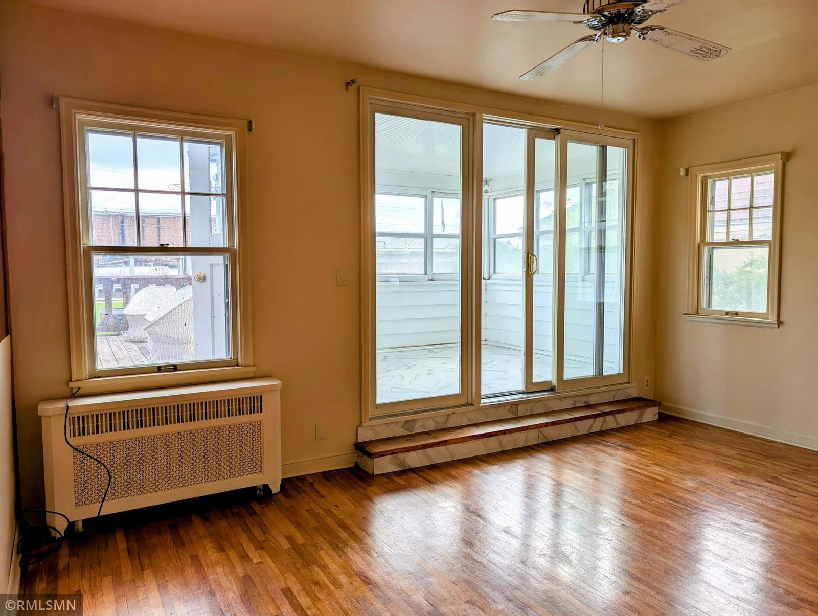 Sliding doors to sun room