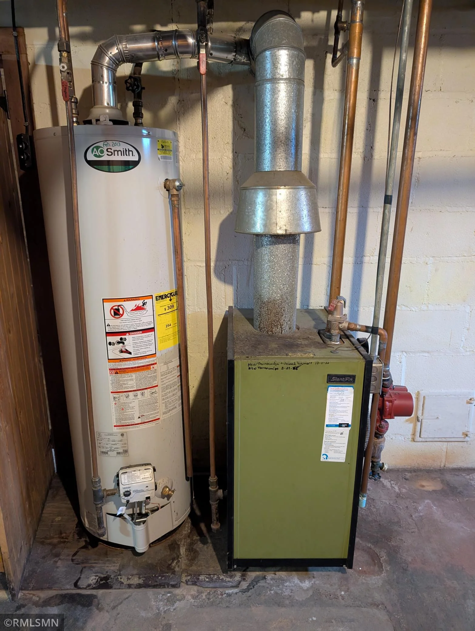 Furnace and water heater