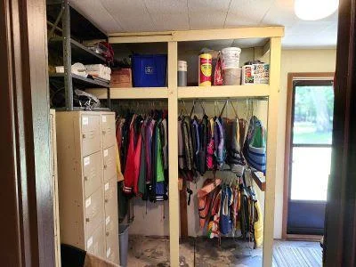 Mud room & storage area