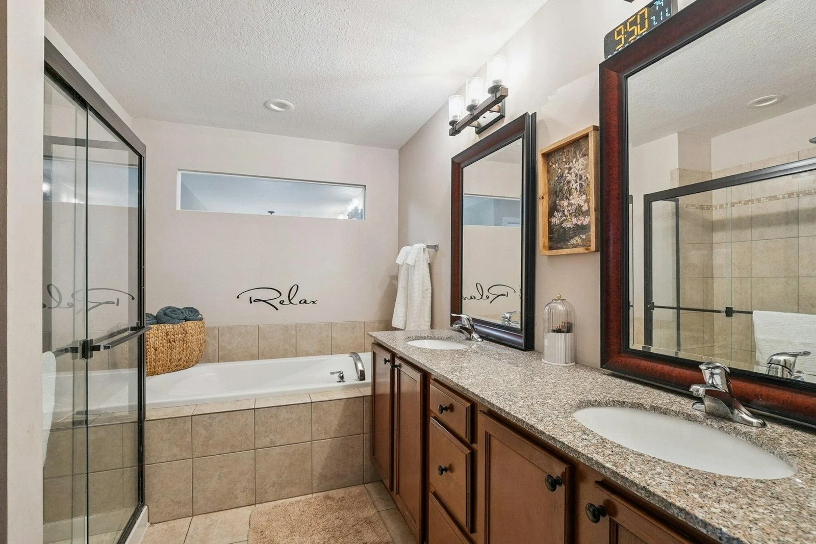 Primary Bath Tub & Shower