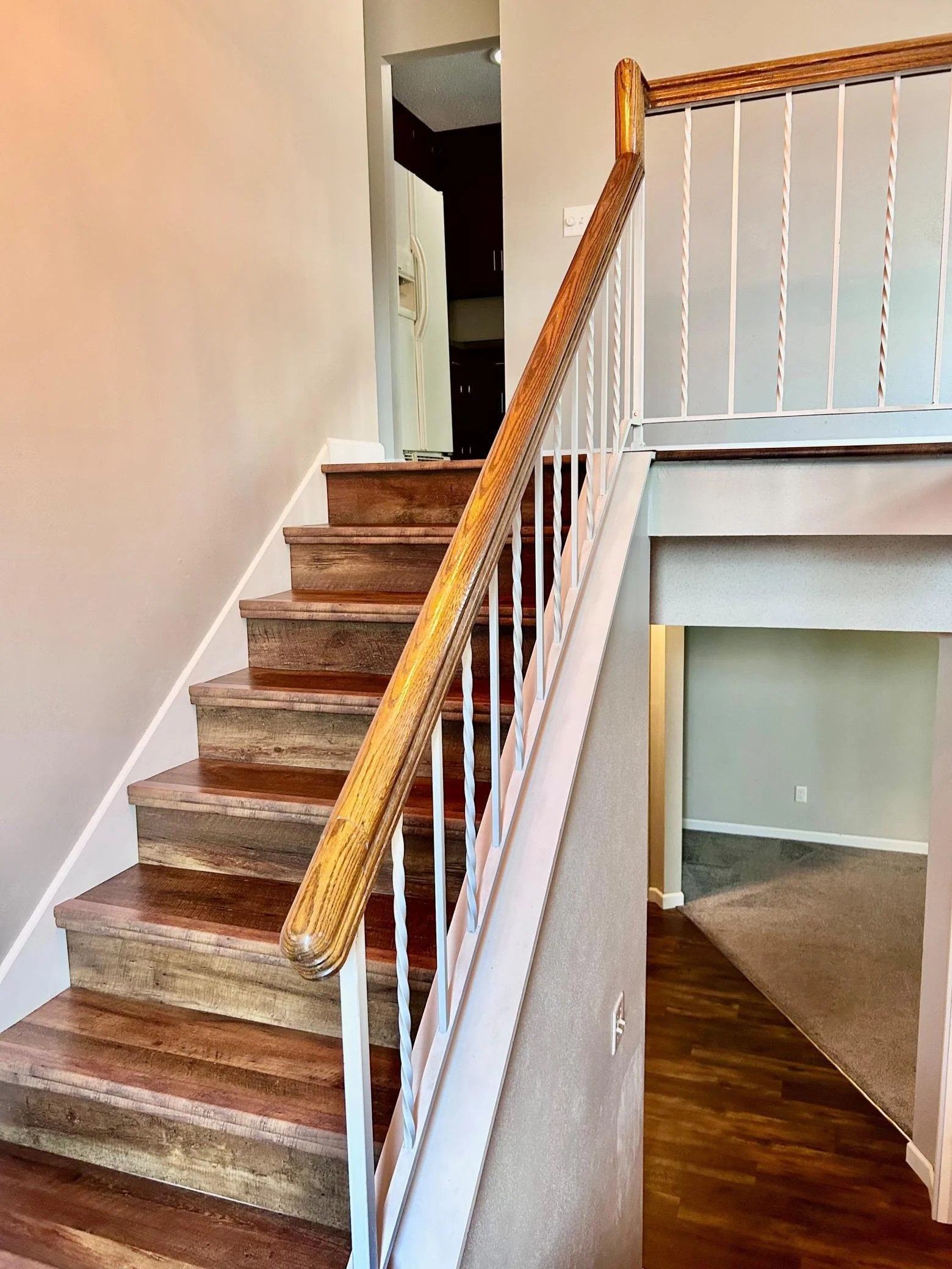 Stairs down to lower level