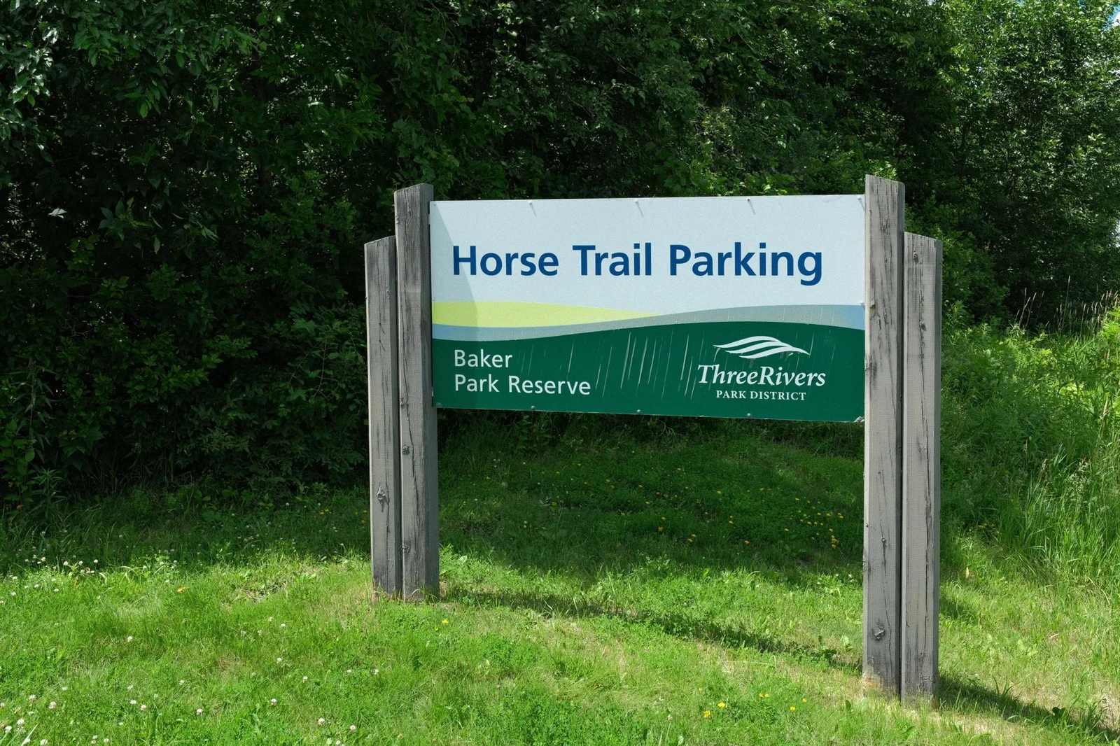 Horse Trailer parking across the street from farm