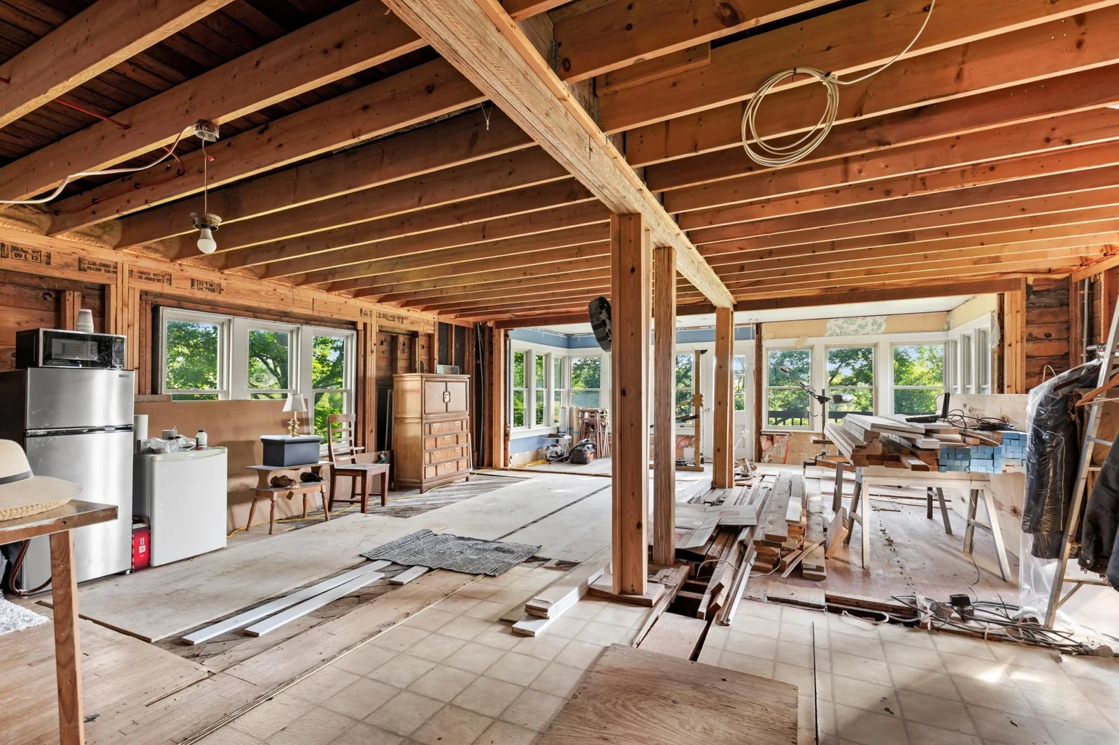 Main level of house:  ready for Buyer to create their spaces and finish. Approx 1000 sf