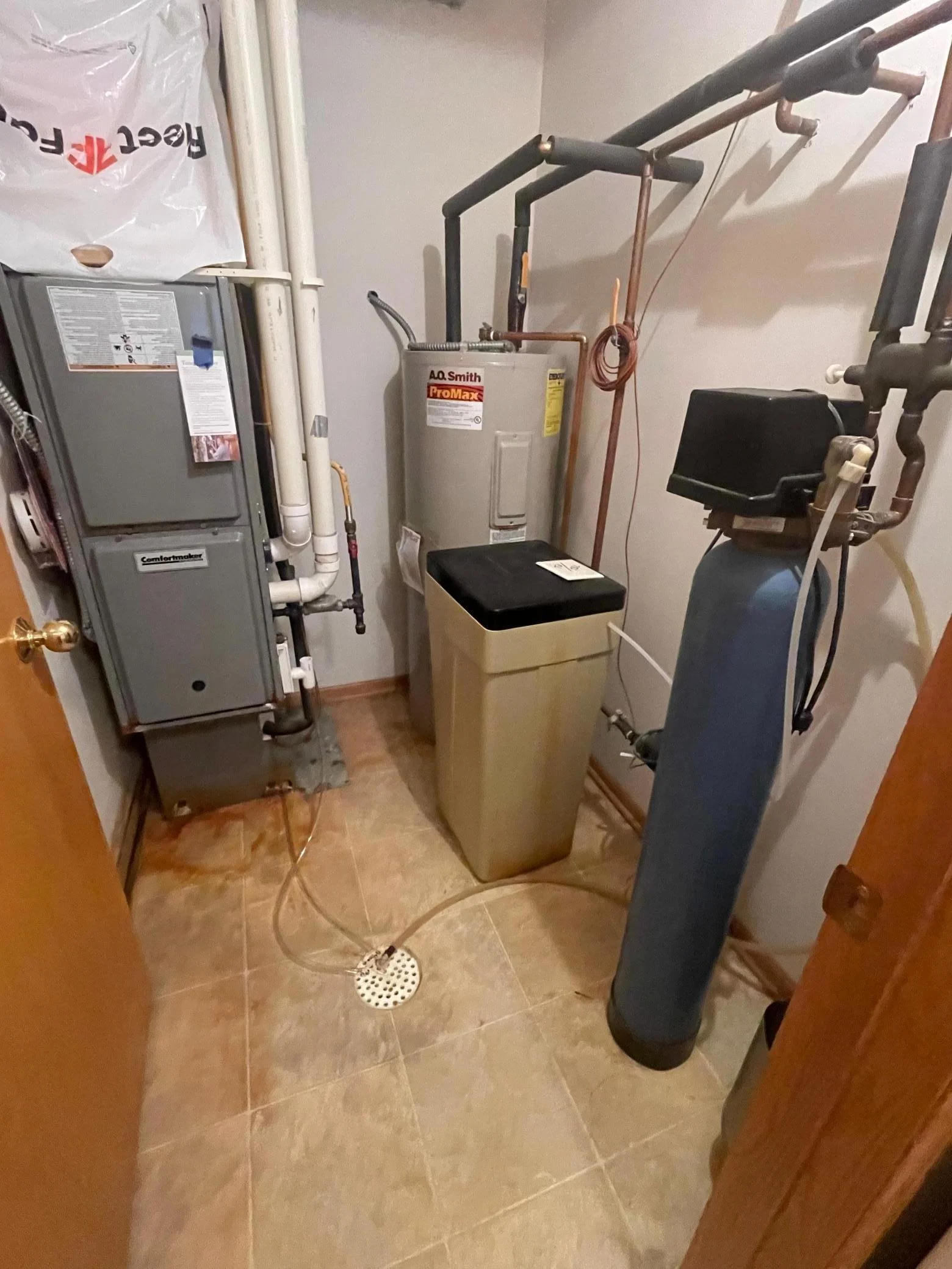 FURNACE, WATER HEATER WATER SOFTENER