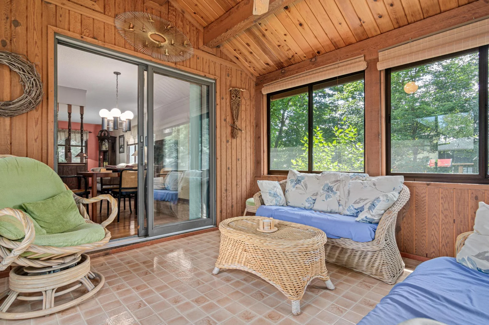 3 Season Porch Just Off the Dining Room!