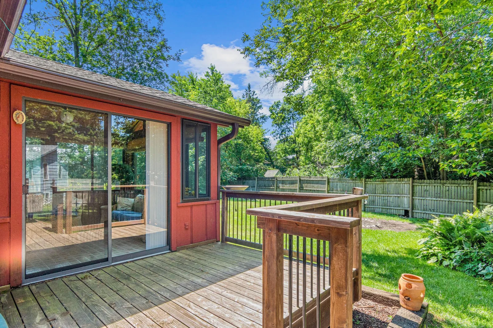 Sliding Door From 3 Season Porch to Deck!