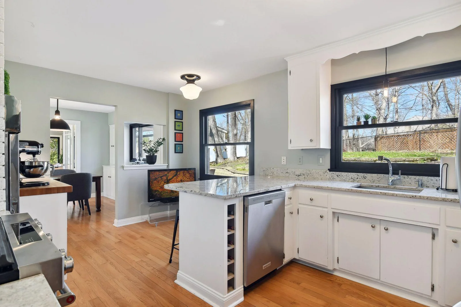 Room for a small bistro table for option of in-kitchen dining