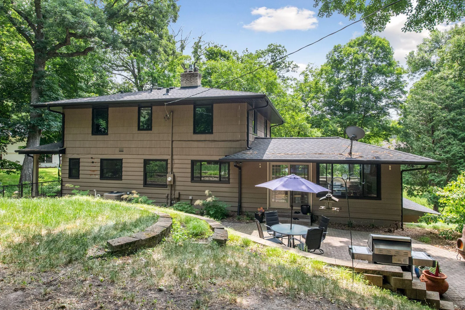 Exterior improvements include new roof, soffits, fascia and gutters in 2018