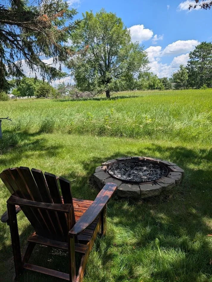 Backyard fire ring