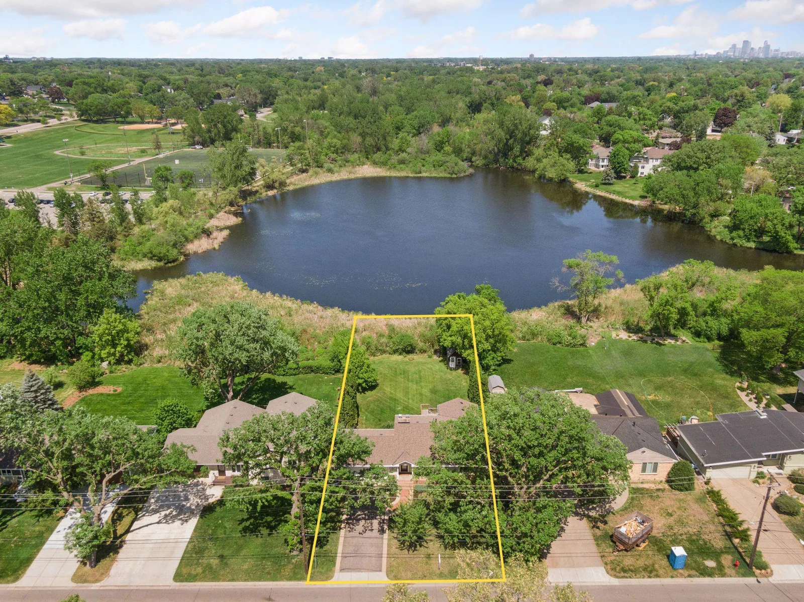 Best lot on Pamela Pond, a must see to believe. Lot lines are approximate, view county website for more details.