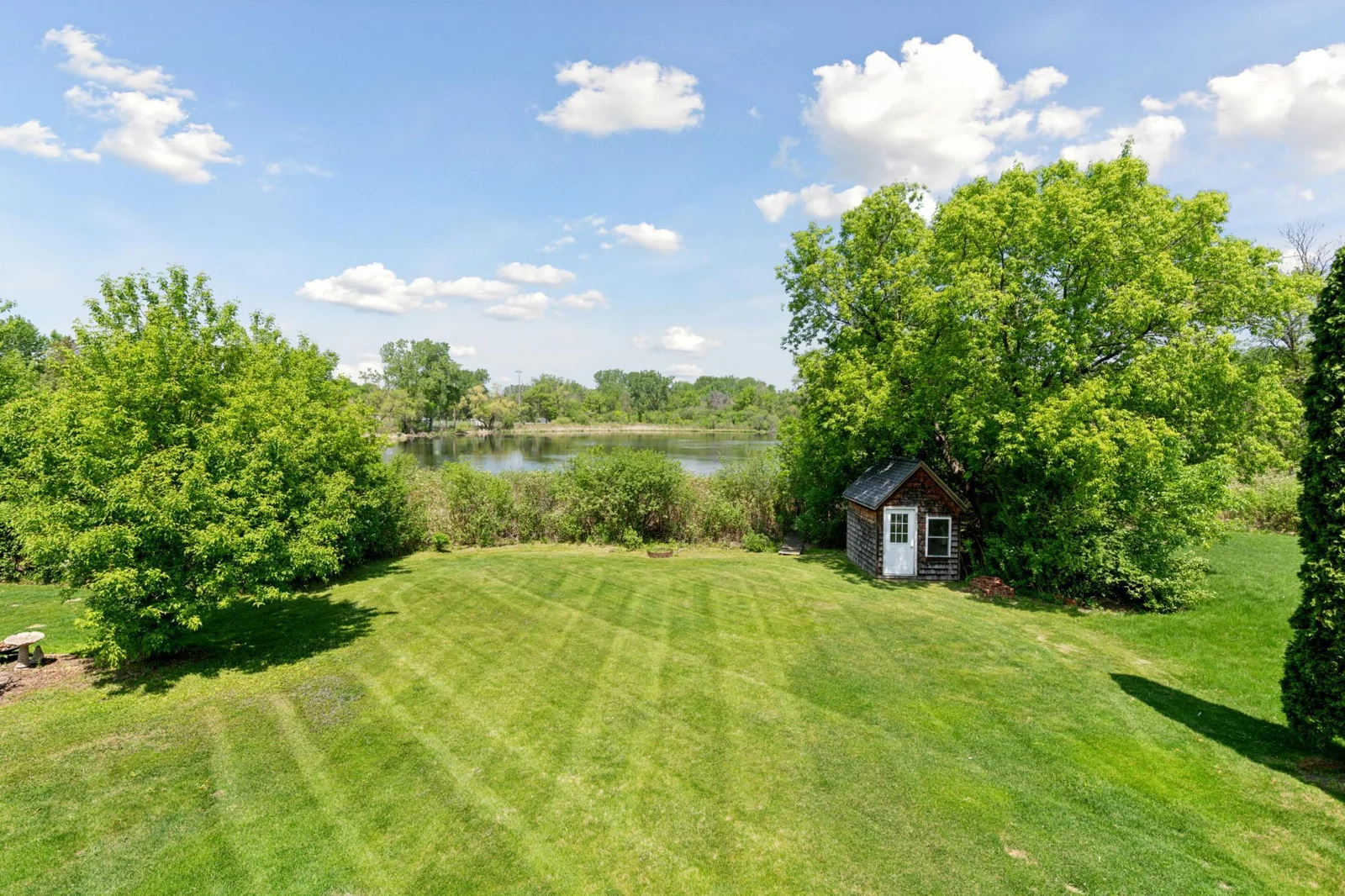 Great flat yard for play or entertaining