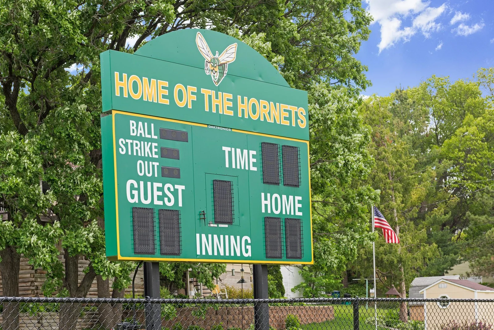 Baseball field 1 block away