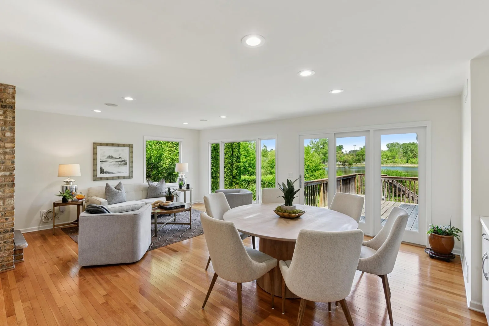 Natural hardwood floors throughout main floor