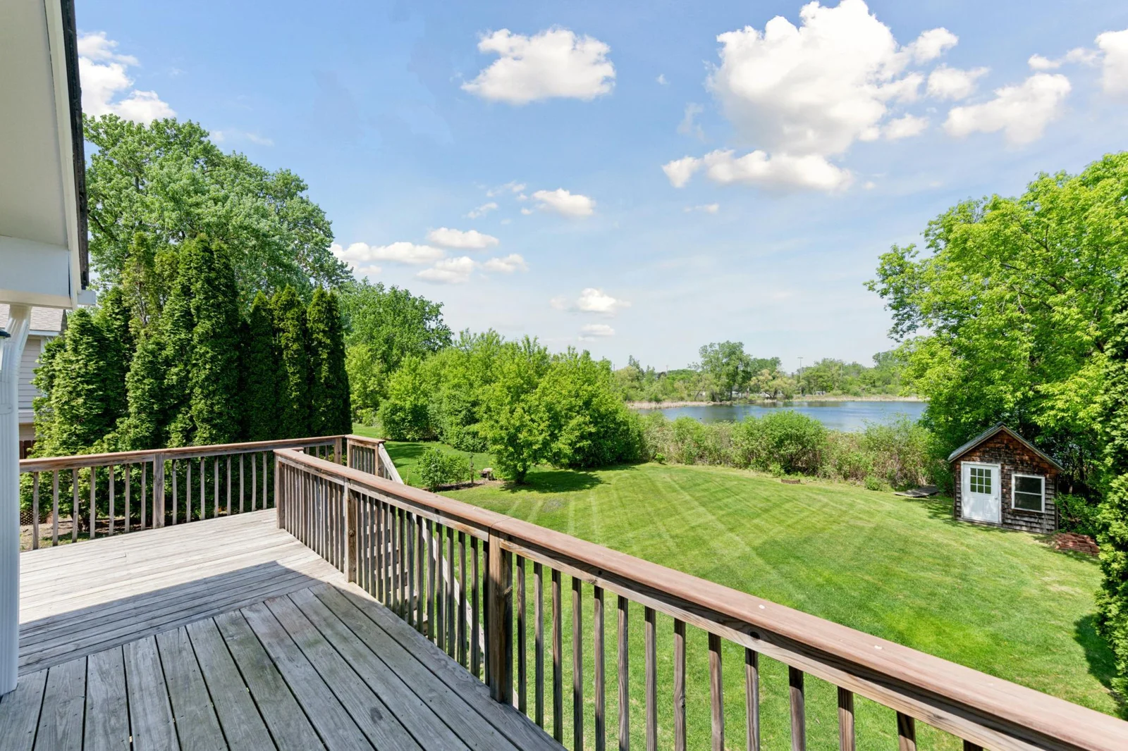 Views of Pamela pond right outside the primary bedroom