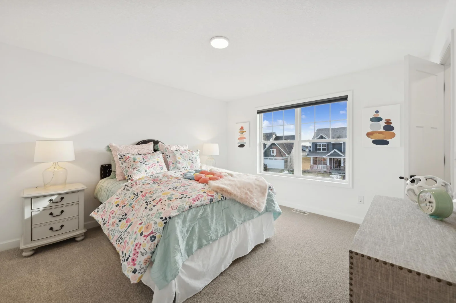 (Photo of decorated model, actual homes finishes will vary) Another secondary bedroom.