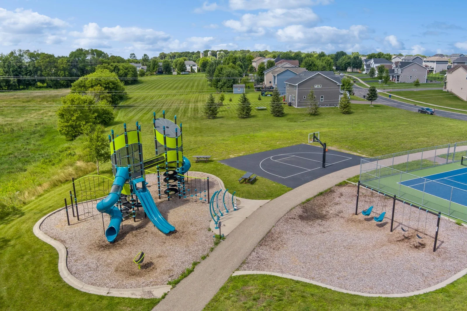 The playground is the perfect spot to play!