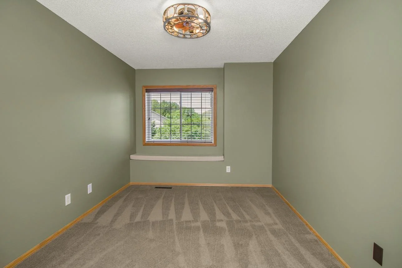 Bedroom two w/newer carpet and newly installed ceiling fan