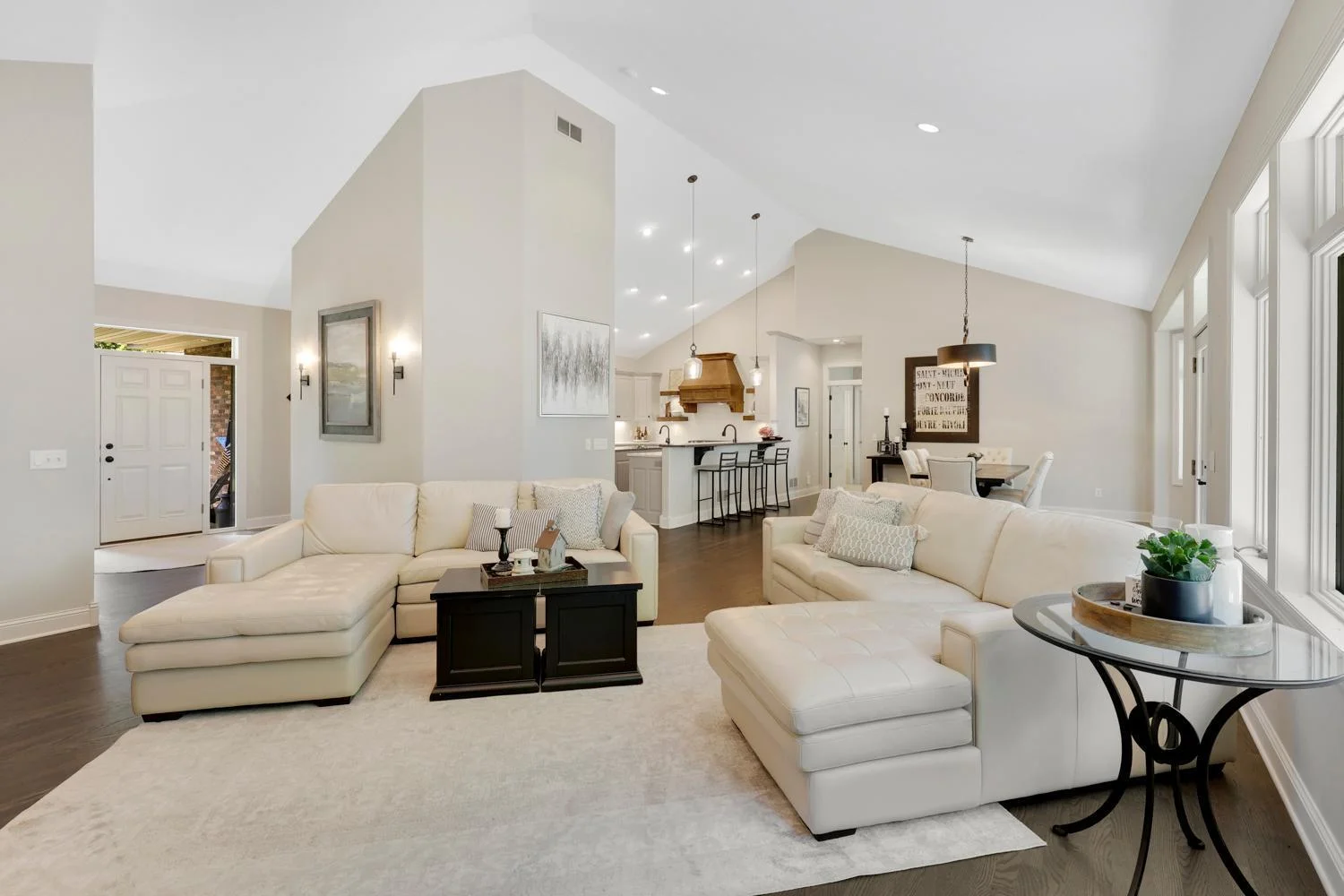 Roomy and open floor plan with generous room sizes