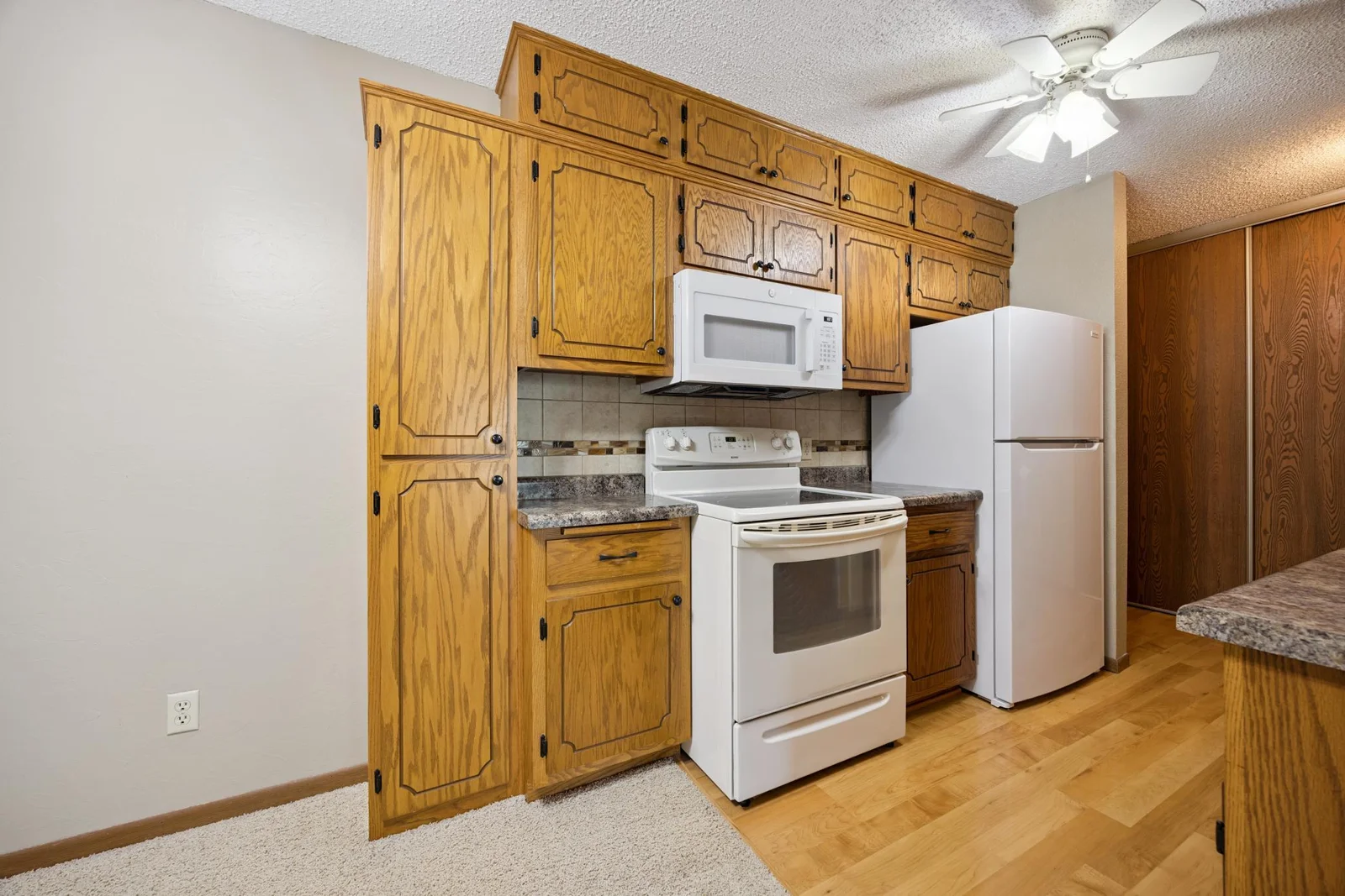 Generous cabinets