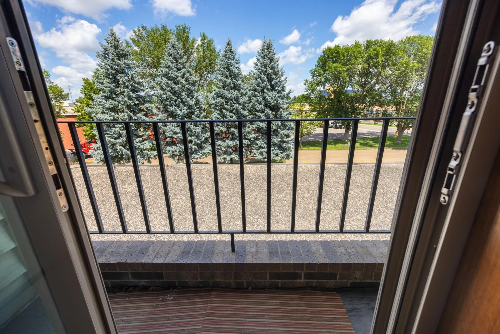 Balcony off living room