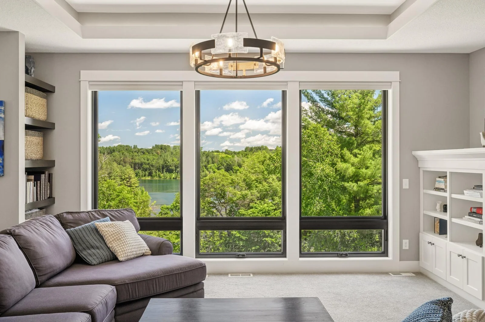 Nature and lake views from the moment you enter the home.
