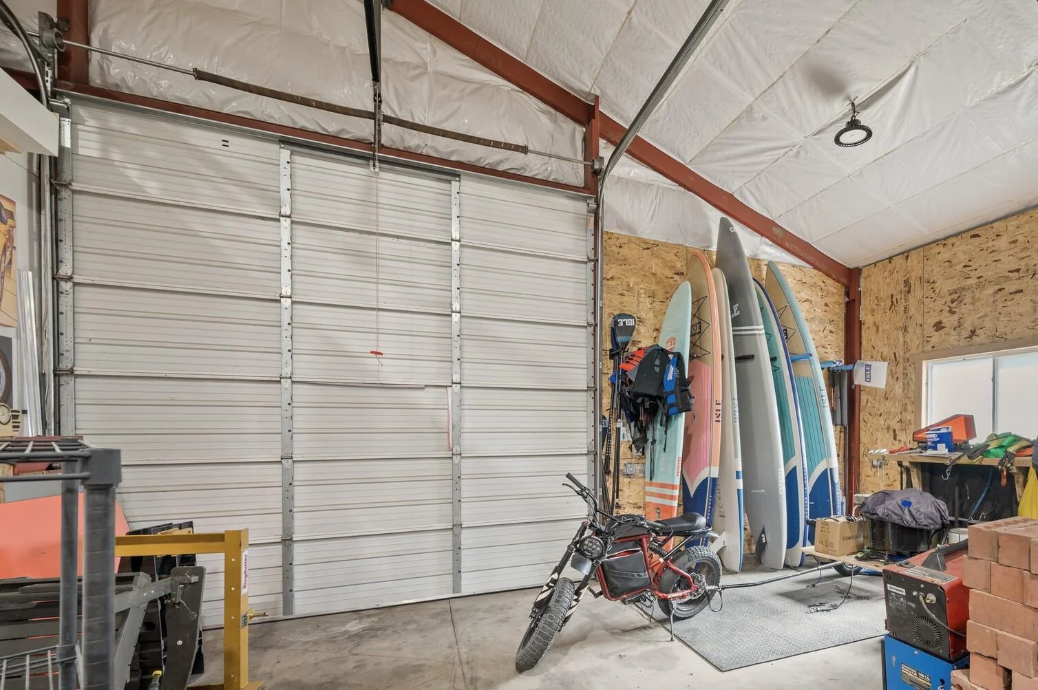 Easy access from the pole barn to the public lake access