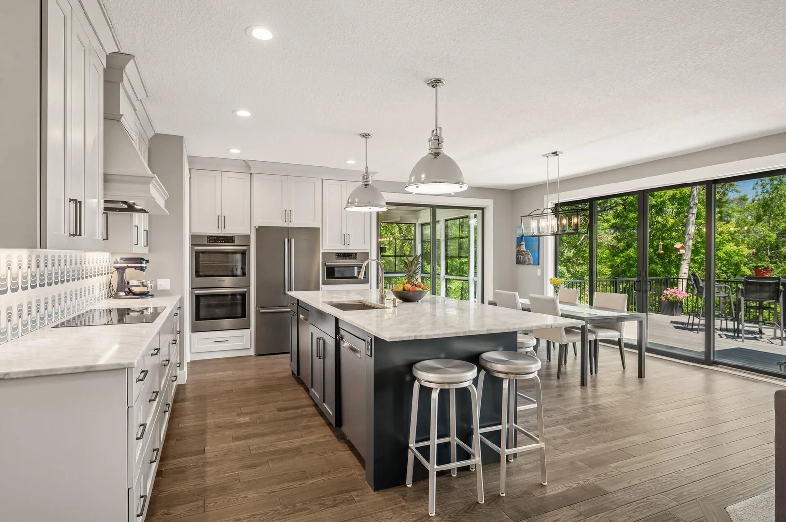 Black stainless appliances