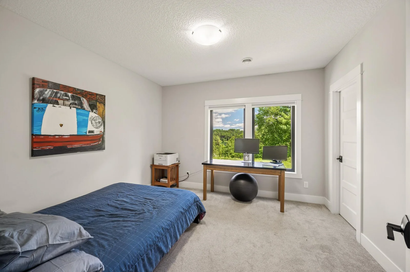 Lower level bedroom 4 with lake view