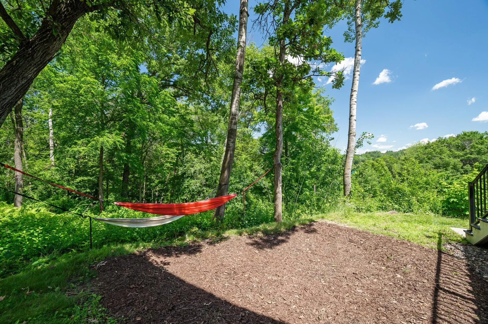Many great spaces around the property for hammocks  and outdoor enjoyment.