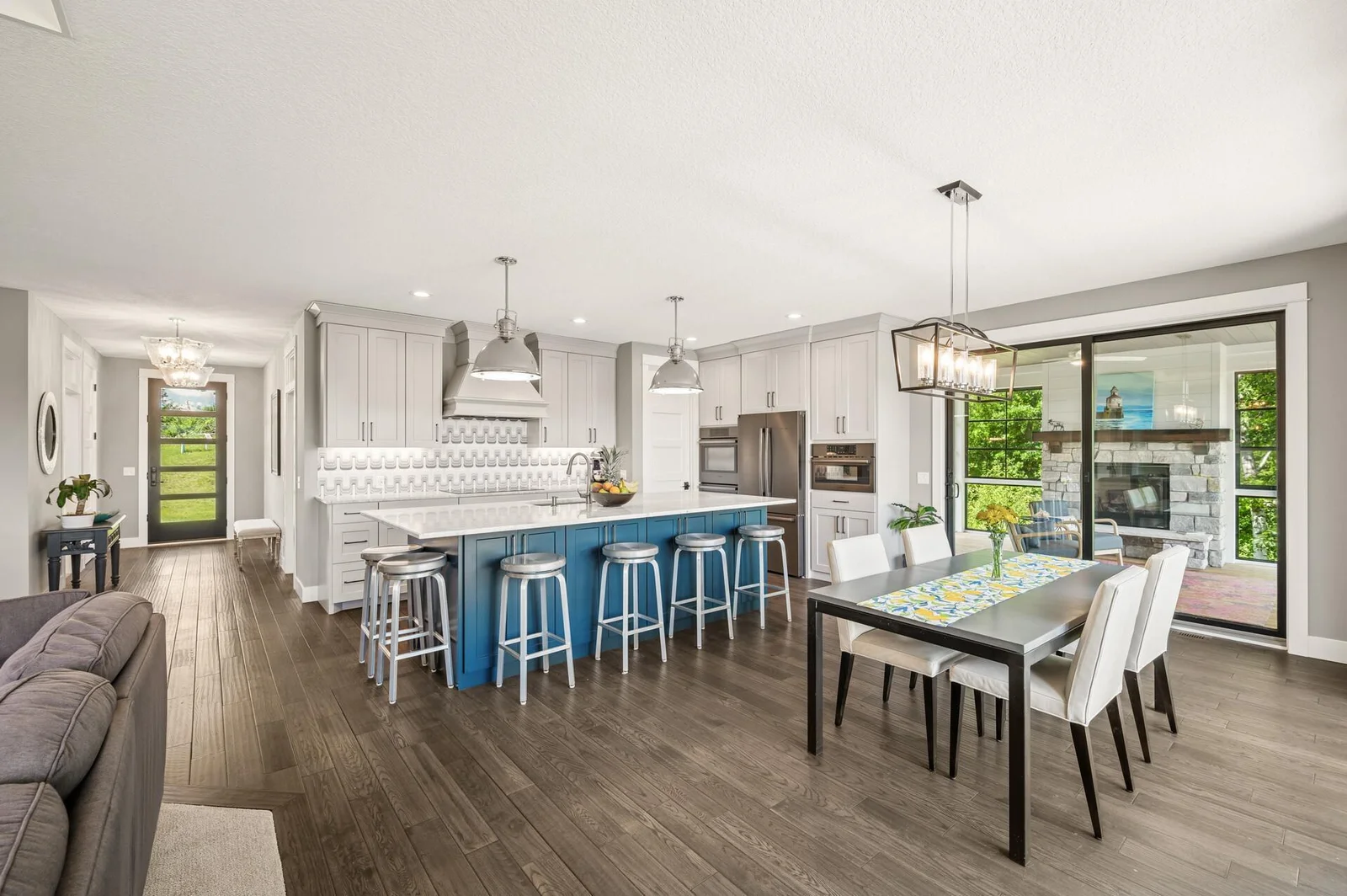 Natural light fills the room