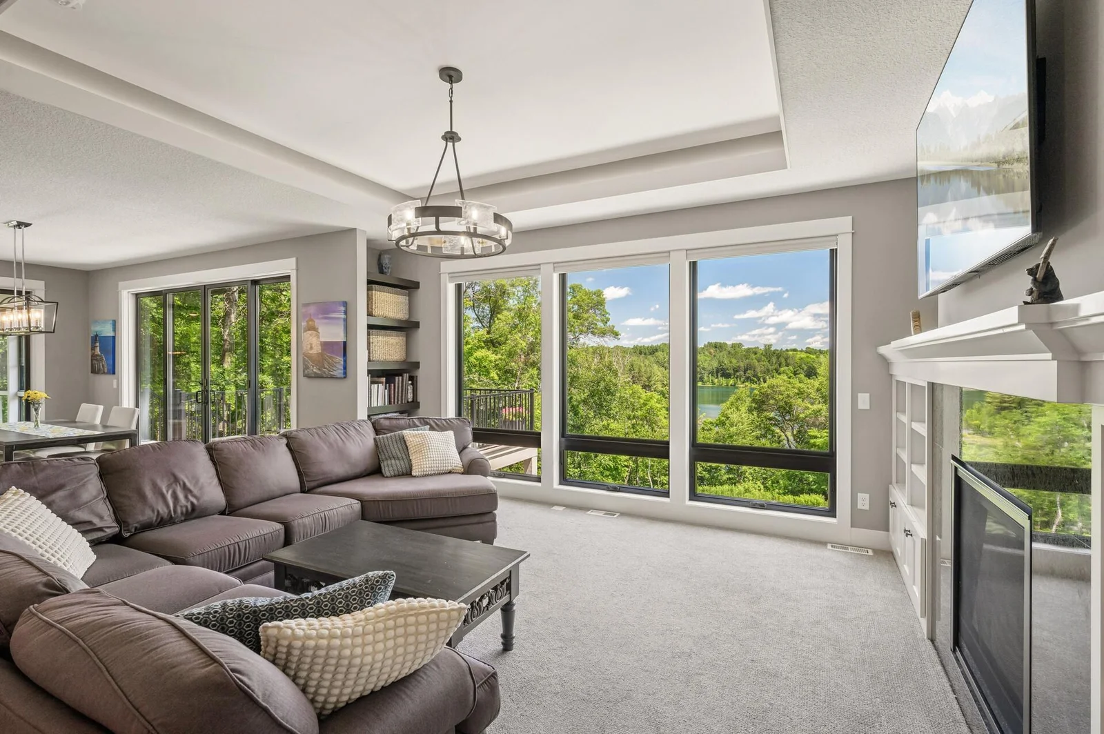 Stunning home with lake views