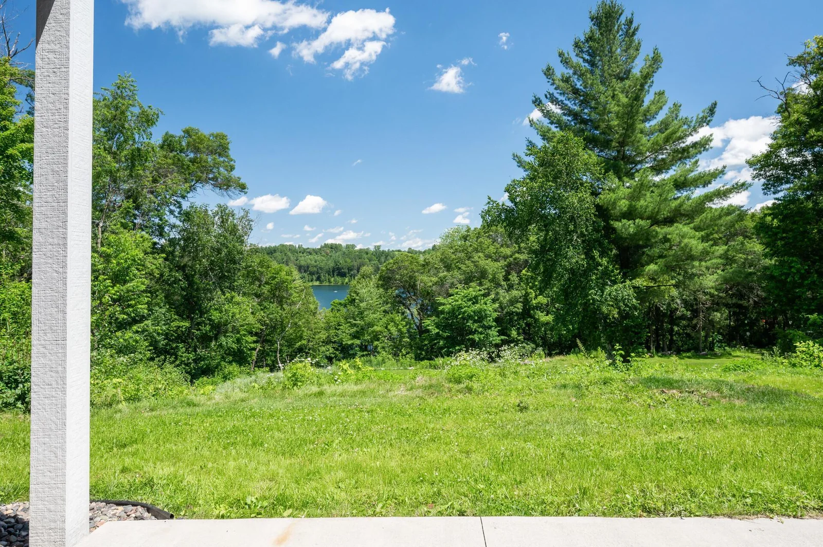 3.85 acres of nature and privacy surround this home