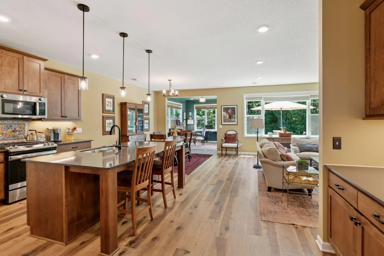 This is where the house becomes the home.  The warm tones pull you in and give you a hug.