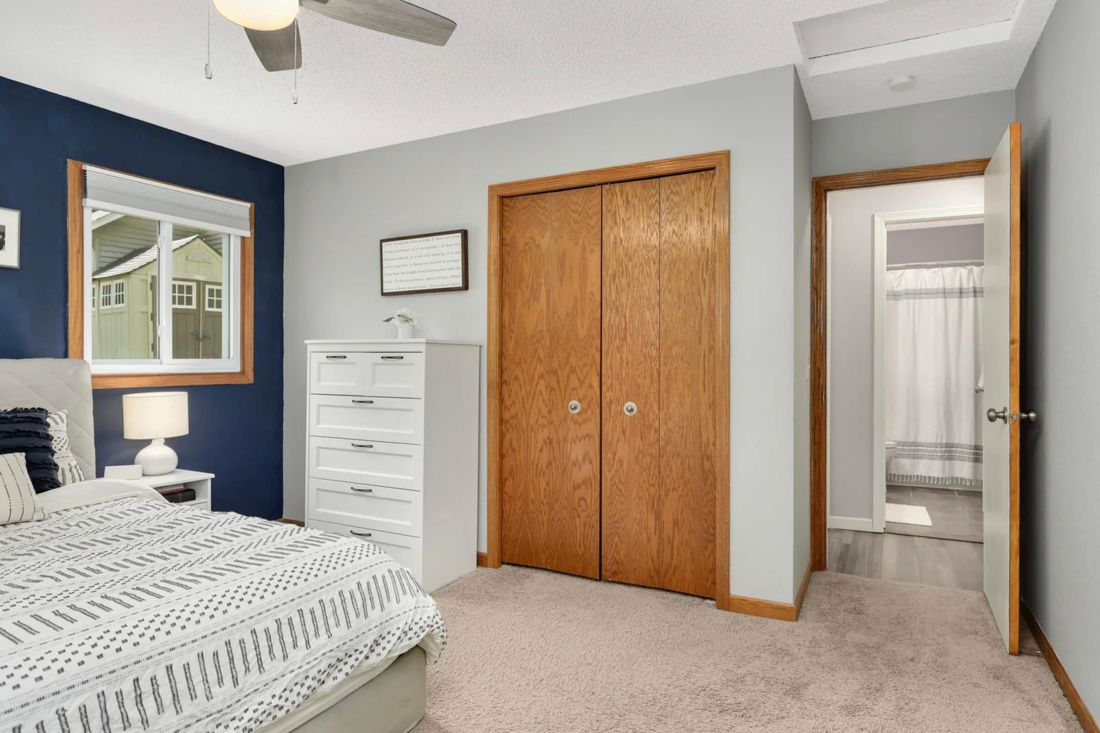 Ample closet space.