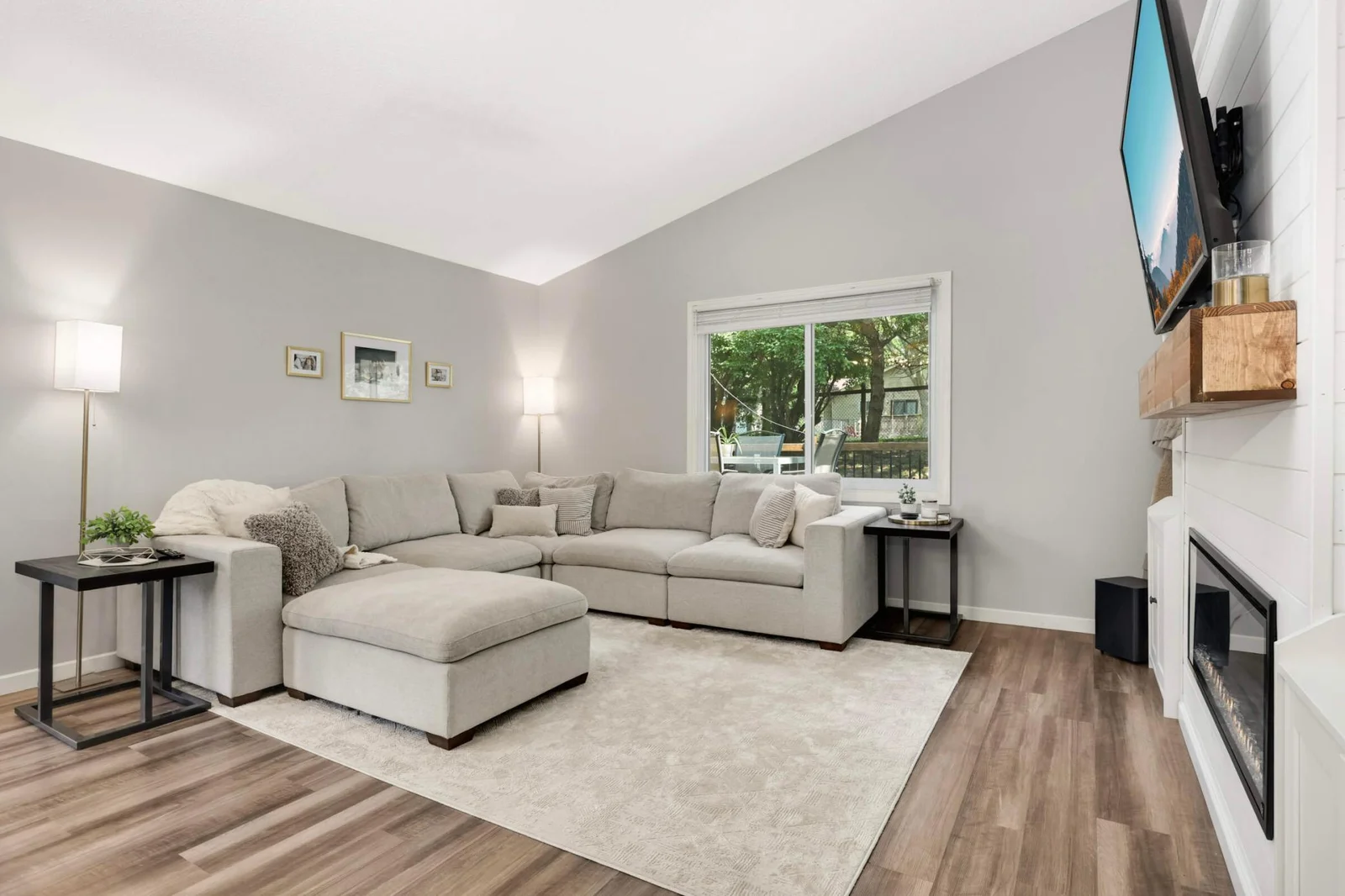 Vaulted ceilings & natural light make for this favorite gathering place in the home.