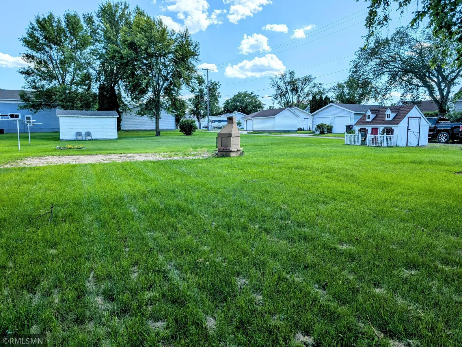Large backyard with alley access