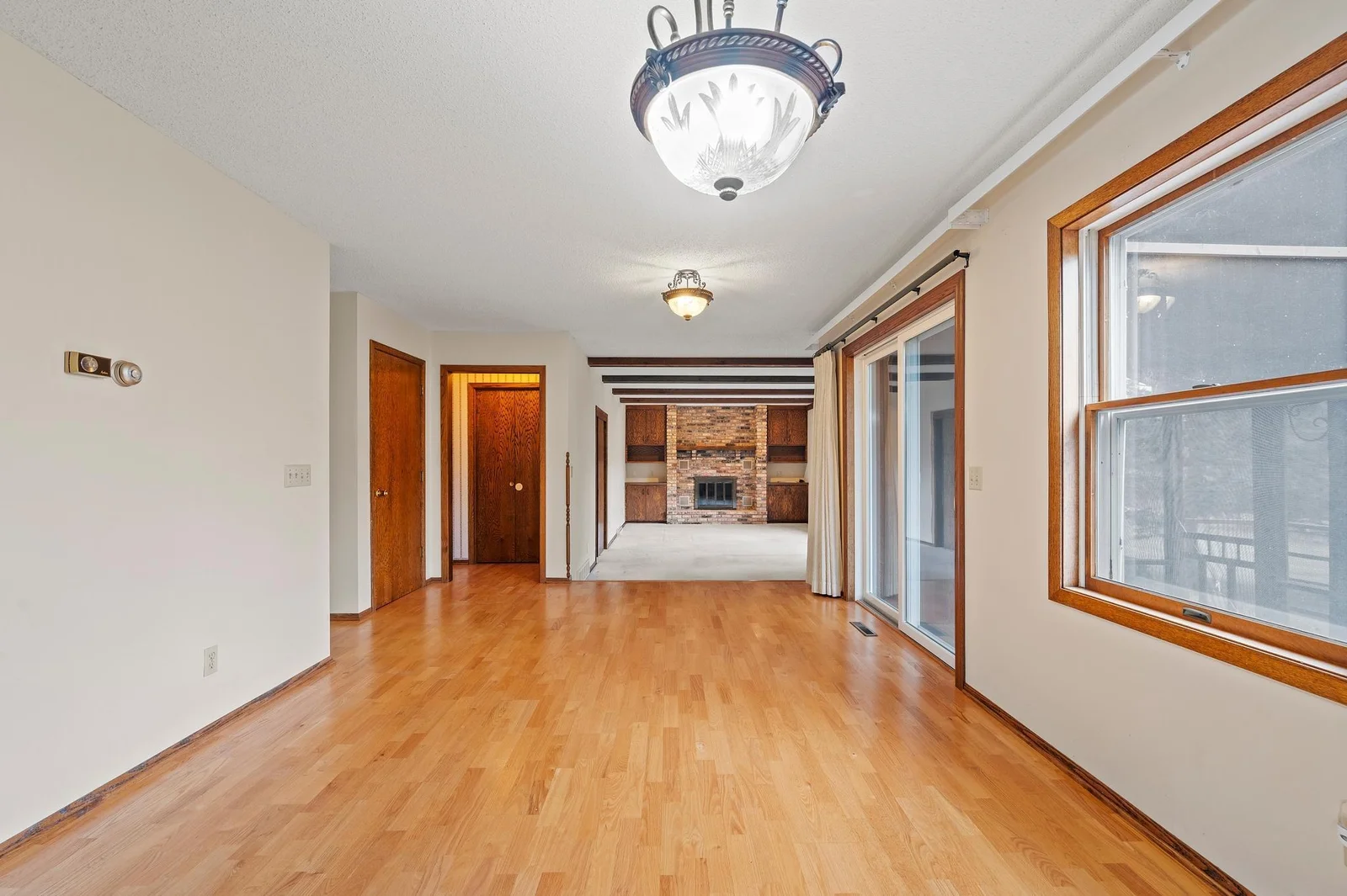 The dining area flows nicely into the family room.  Tons of space in this home!