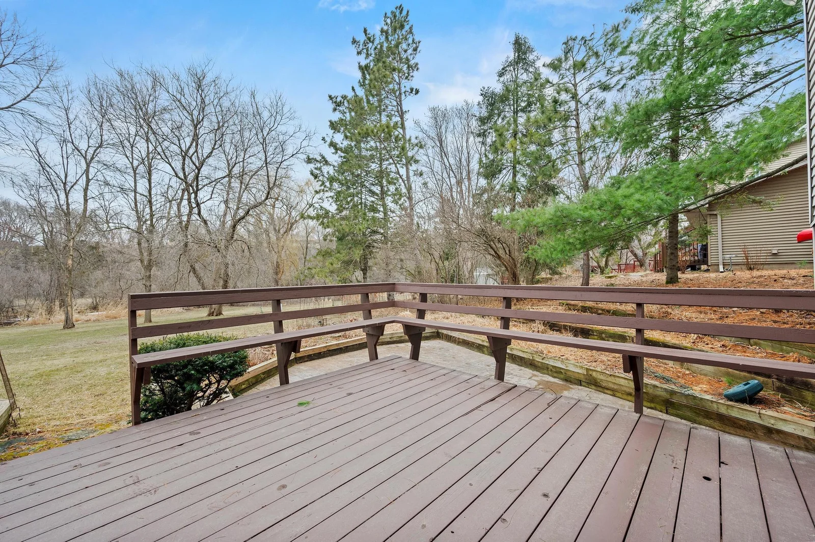 Look at the beautiful private views from the back deck!