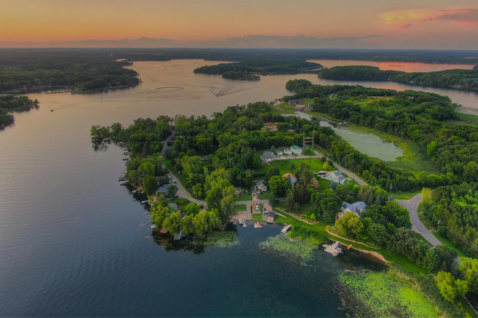 Lake Sylvia is made up of East and West Sylvia, connected by a navigable channel. Together, they span nearly 1,600 acres, with West Lake Sylvia offering approximately 905 acres, a max depth of 97 feet and exceptional water clarity.