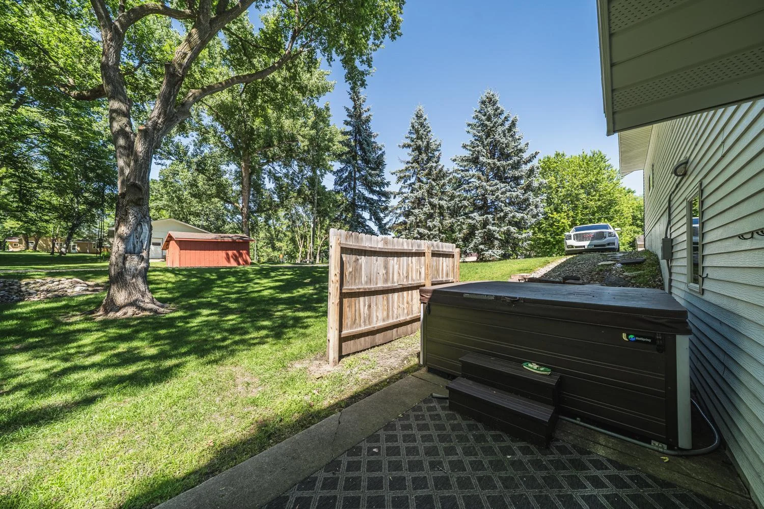 Walkout patio area