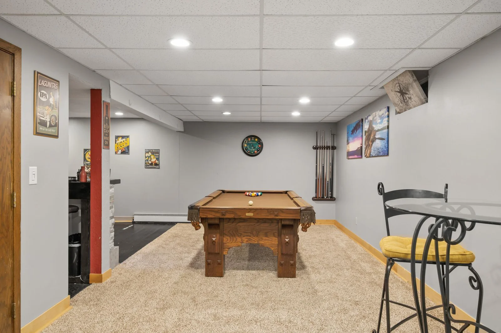 Billiards area