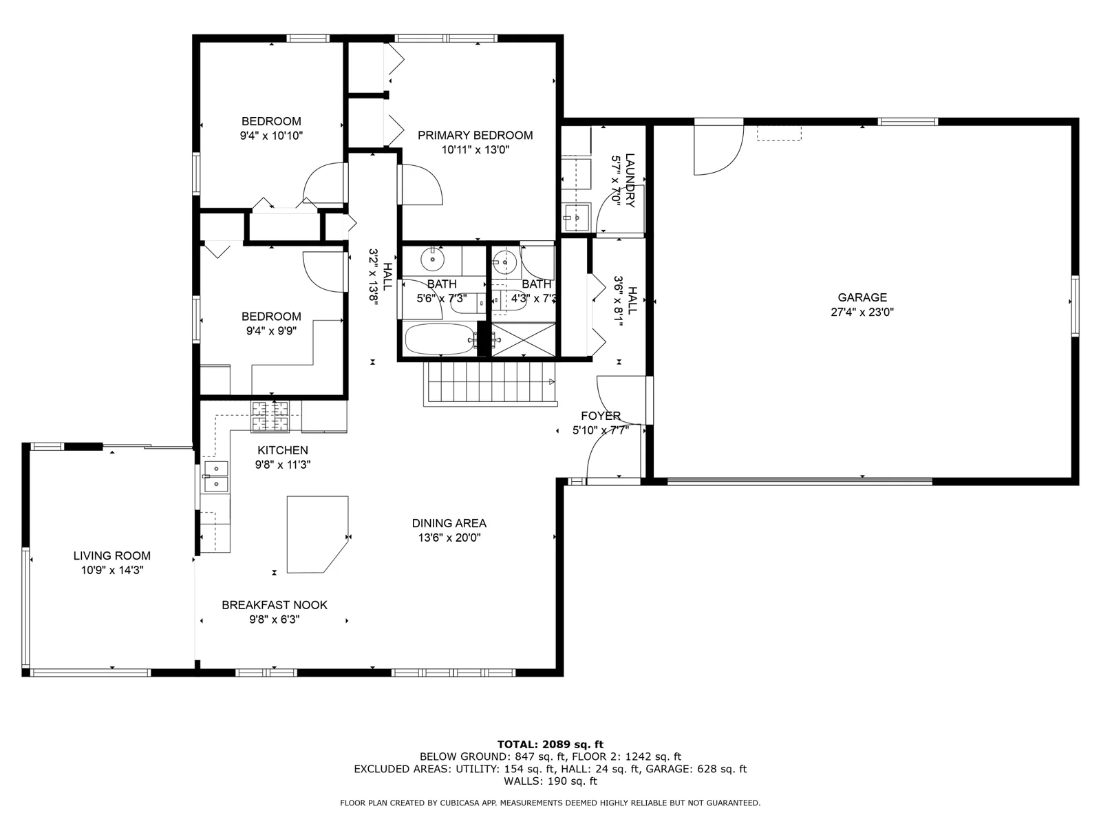 Main level floor plan