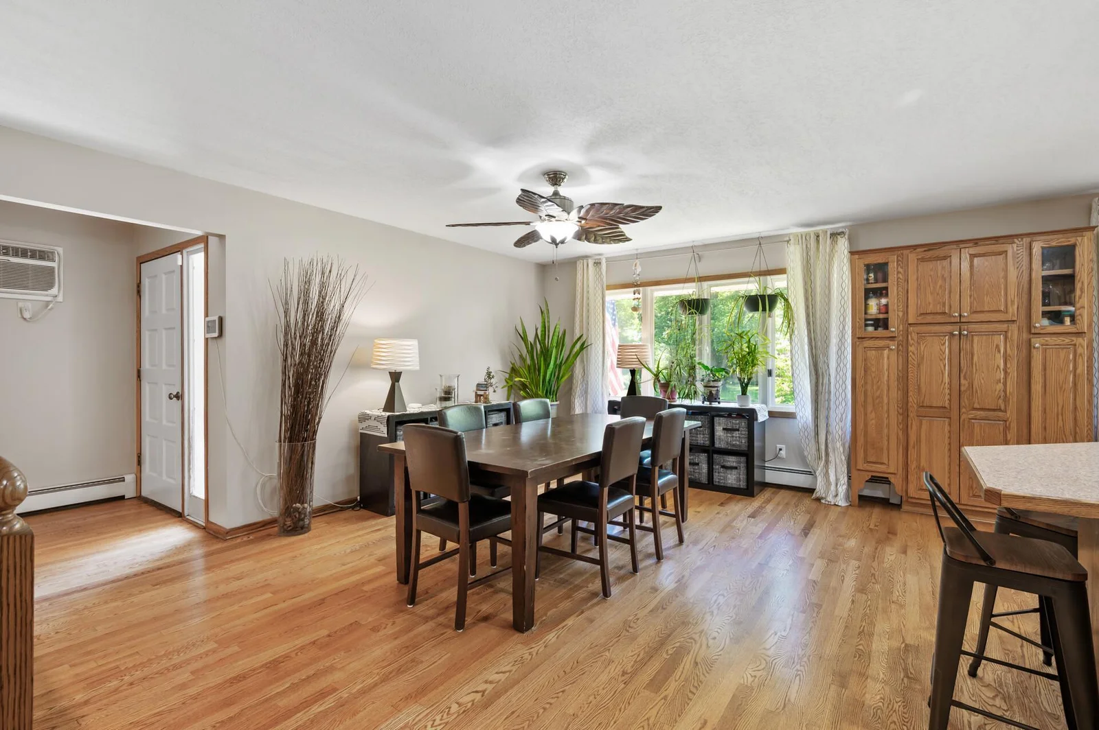 Oak floors have been refinished and house freshly painted!