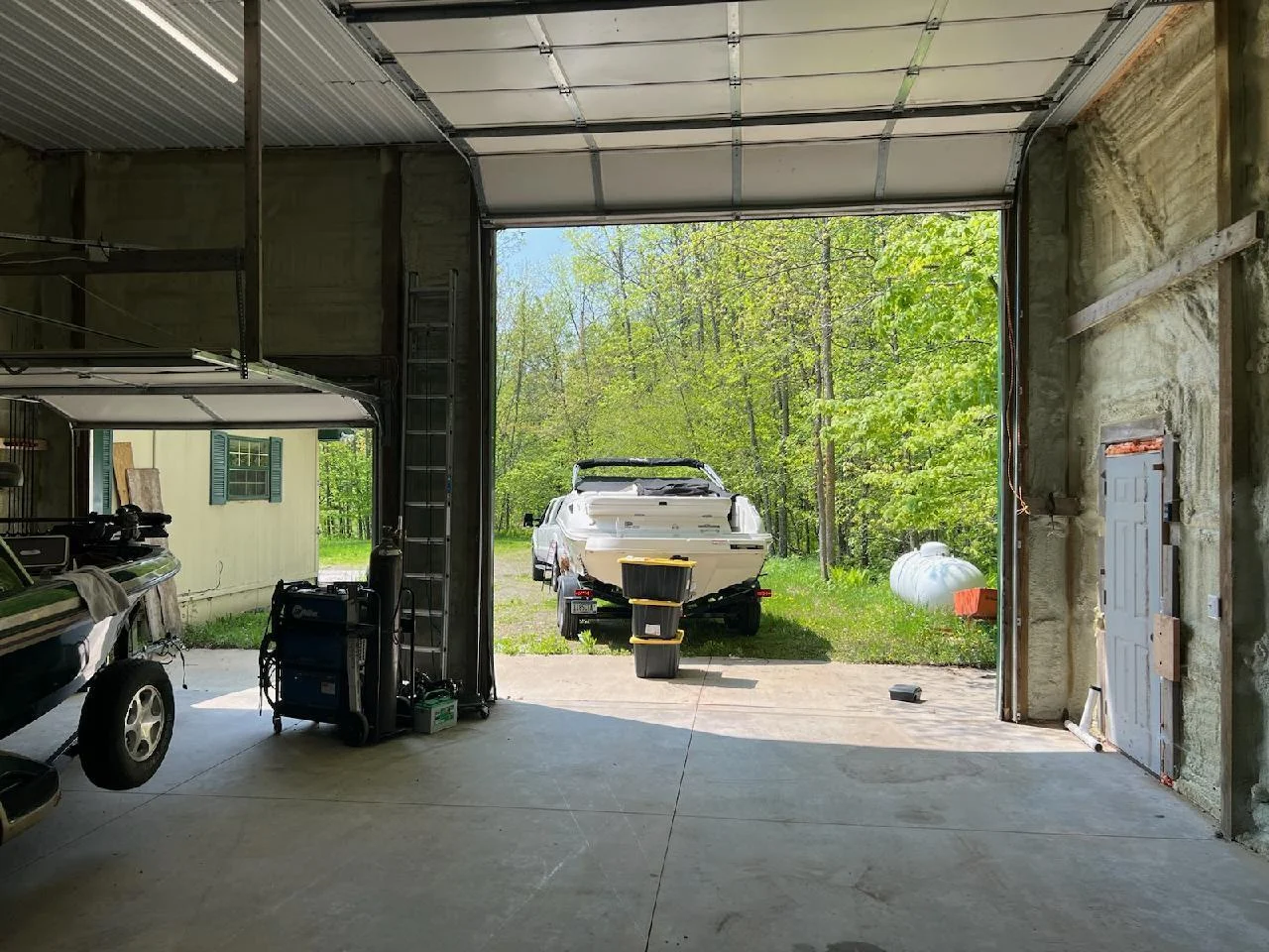 Inside of shed