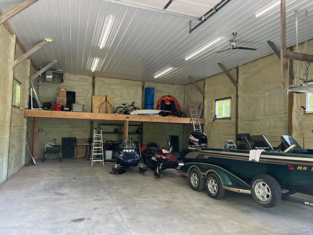 Inside of shed